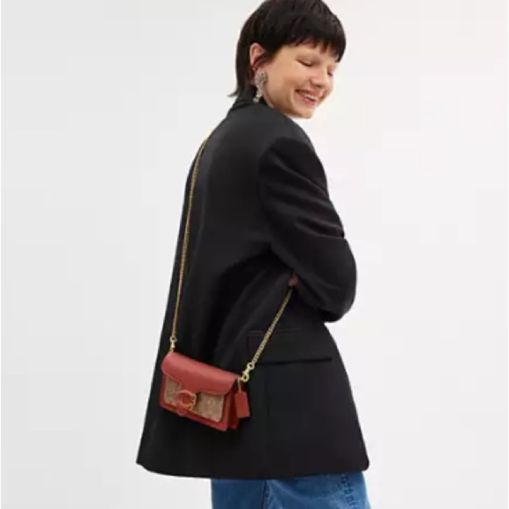 Coach Tabby Crossbody Wristlet In Signature Canvas - Picture 5 of 10
